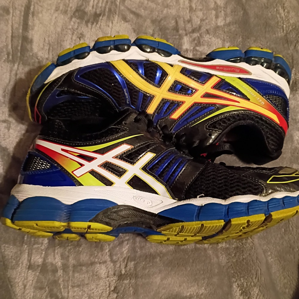 ASICS Gel-Nimbus 15 Mens Running Shoes Black Multi Color T3B0N Size 9 US 42.5 EU